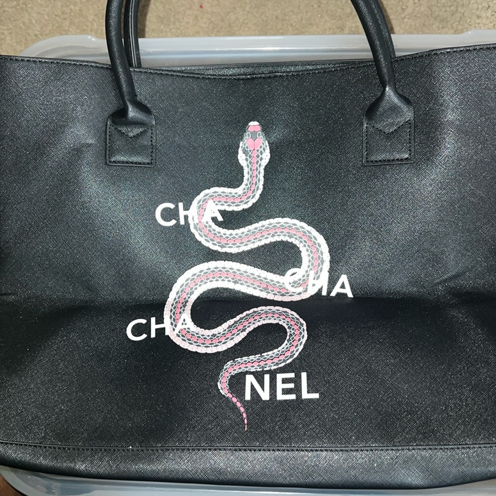 Black LA/TC tote bag